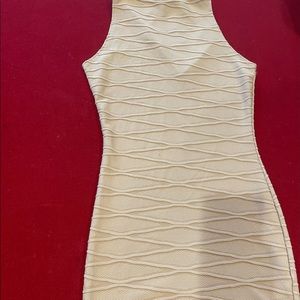 Tan mini summer dress